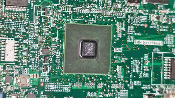 IMM chip soldered on the motherboard, photo