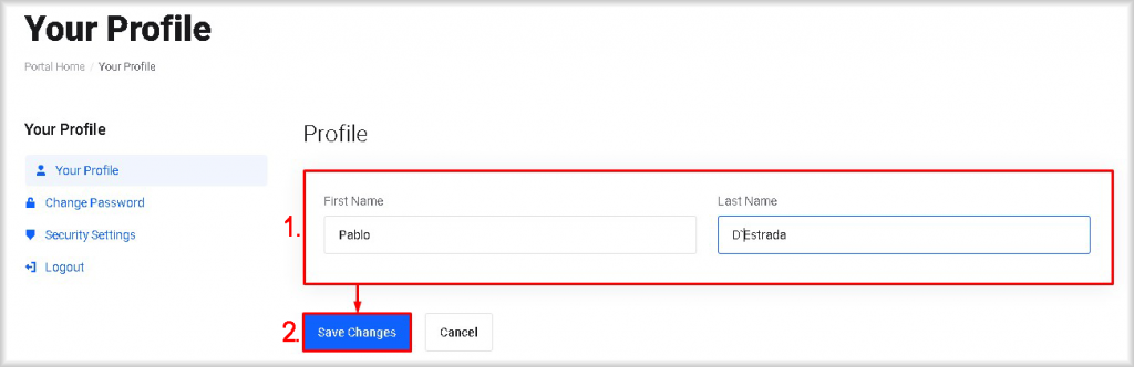 How to Edit Prifile Name