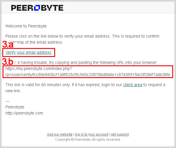 Confirmation e-mail message